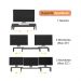 Suporte de Mesa Base Elevada Ajustável 3 Monitores Gamer Notebook Madeira Versati
