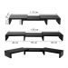 Suporte de Mesa Base Elevada Ajustável 3 Monitores Gamer Notebook Preto