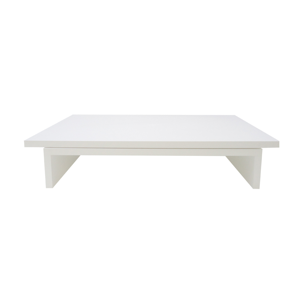 Suporte de Mesa Giratório 360° com Nicho para Monitor - Branco