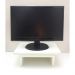 Suporte de Mesa Giratório 360° com Nicho para Monitor - Branco