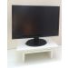 Suporte de Mesa Giratório 360° com Nicho para Monitor - Branco