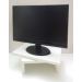 Suporte de Mesa Giratório 360° com Nicho para Monitor - Branco