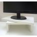 Suporte de Mesa Giratório 360° com Nicho para Monitor - Branco