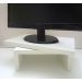 Suporte de Mesa Giratório 360° com Nicho para Monitor - Branco
