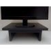 Suporte de Mesa Giratório 360° com Nicho para Monitor - Preto