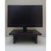 Suporte de Mesa Giratório 360° com Nicho para Monitor - Preto