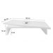Suporte de Mesa Giratório 360° com Nicho para TV - Branco