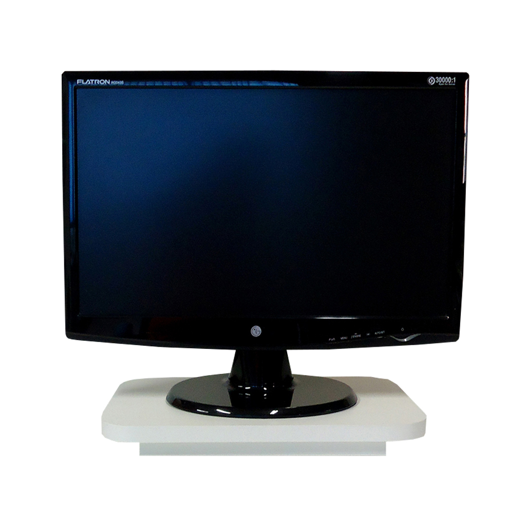 Suporte de Mesa Giratório 360° para Monitor Branco