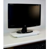 Suporte de Mesa Giratório 360° para Monitor Branco