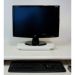 Suporte de Mesa Giratório 360° para Monitor Branco