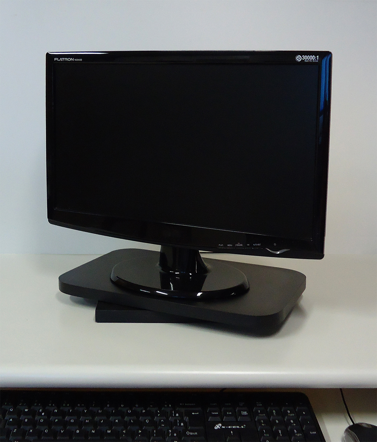 Suporte de Mesa Giratório 360° para Monitor Preto