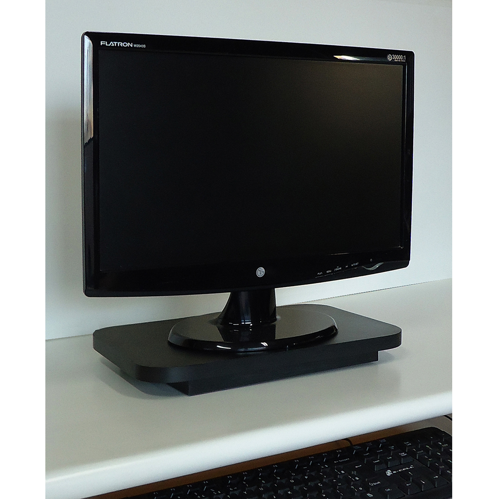 Suporte de Mesa Giratório 360° para Monitor Preto