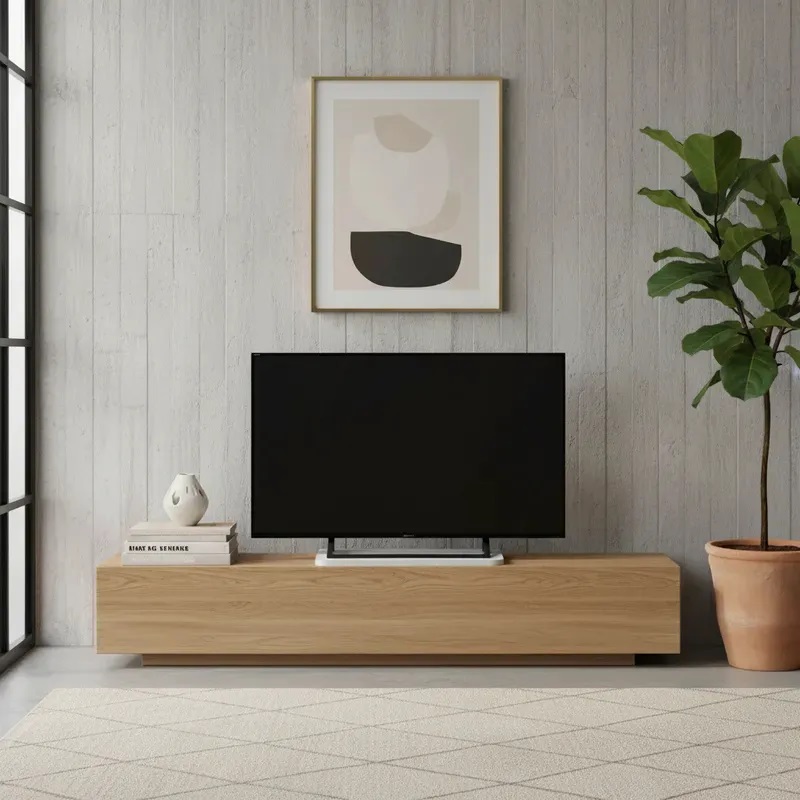 Suporte de Mesa Giratório 360° para TV Branco