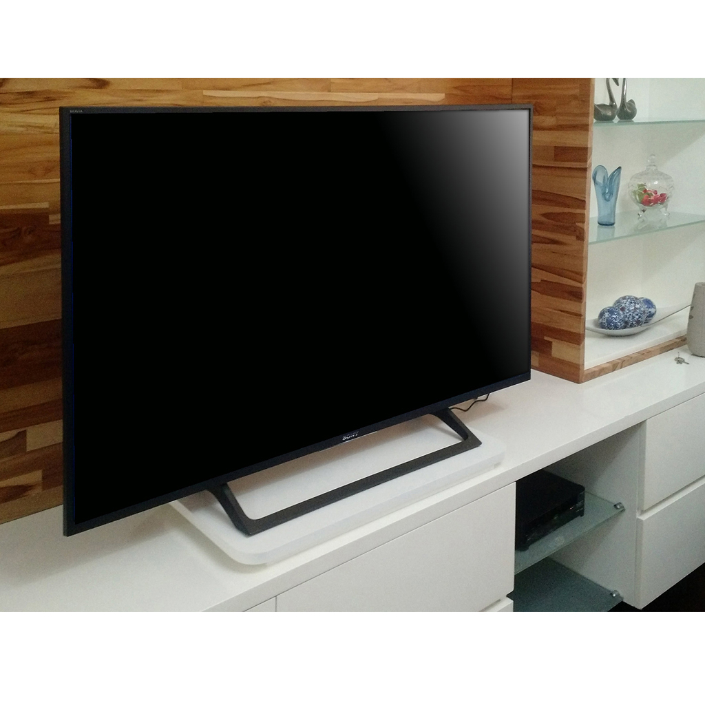 Suporte de Mesa Giratório 360° para TV Branco