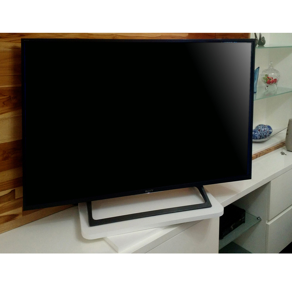 Suporte de Mesa Giratório 360° para TV Branco