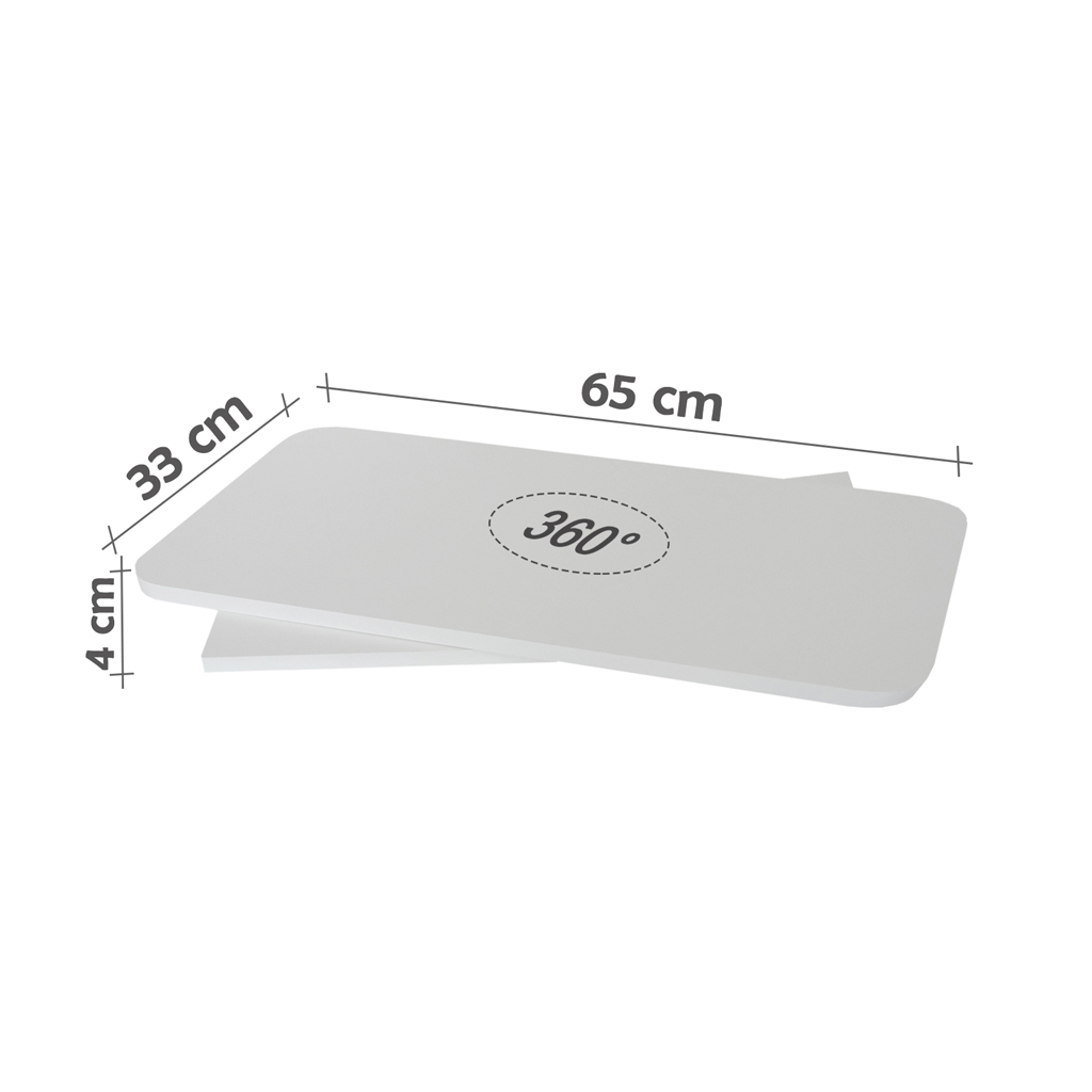 Suporte de Mesa Giratório 360° para TV Branco