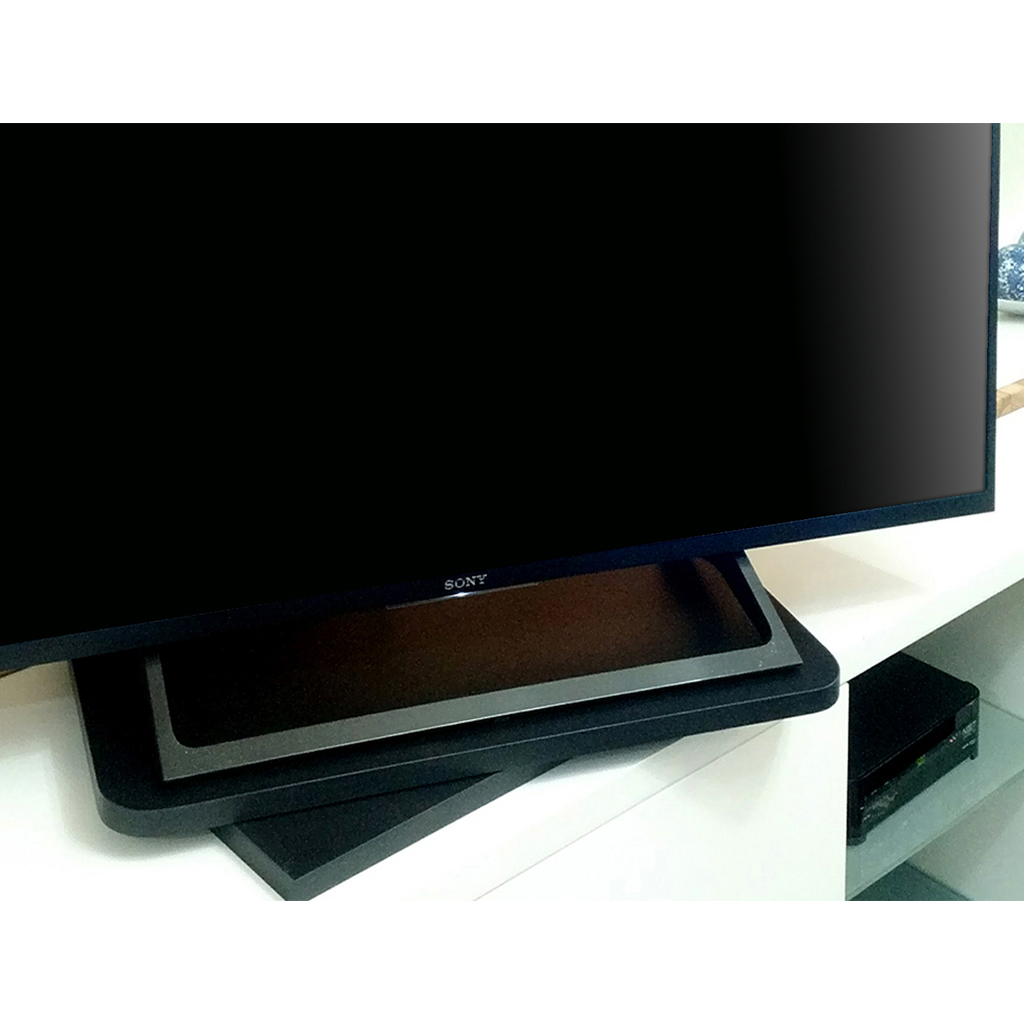Suporte de Mesa Giratório 360° para TV Preto