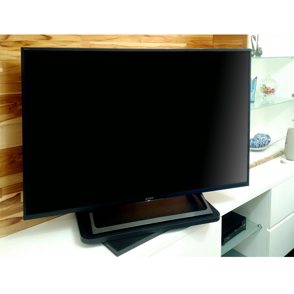 Suporte de Mesa Giratório 360° para TV Preto