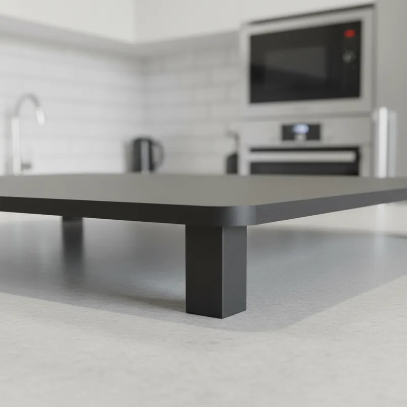 Tampa para Cooktop 4 Bocas 58 x 46 cm Fischer Madeira MDF Laqueado Preto