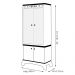 Cristaleira com 02 Portas de Vidro Sala de Jantar Infinity Off White - Frade Movelaria