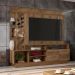 Estante Home Theater para TV até 65 Polegadas Sala de Estar Vivaz Canela - Frade Movelaria