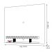 Painel Home Suspenso para TV até 47/50 Polegadas Clean Off White/Coral - Frade Movelaria