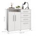 Cômoda com 2 Portas Kaybe Branco