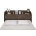 Cabeceira Box Casal 1,38Cm Elisa Chocolate - Framar Móveis