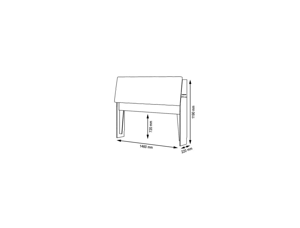 Cabeceira Box Casal Ísis Malbec Com Painel Capitonê Cor 013 Framar