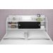 Cabeceira Box Casal Elisa Branco ou Branco/Preto