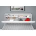 Cabeceira Box Casal Queen Isis Branco com Capitonê Branco