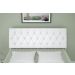 Cabeceira Box Casal Queen Isis Branco com Capitonê Branco