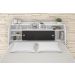 Cabeceira Box Queen 1,58Cm Elisa Branco Ou Branco/Preto - Framar Móveis