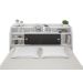 Cabeceira Box Queen 1,58Cm Elisa Branco Ou Branco/Preto - Framar Móveis
