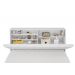 Cabeceira Box Queen Ísis Branca Com Capitonê Branco