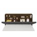 Cabeceira Box Queen Ísis Malbec Com Painel Class Preto Framar