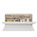 Cabeceira Box Queen Isis Amarula Com Painel Class Branco Framar