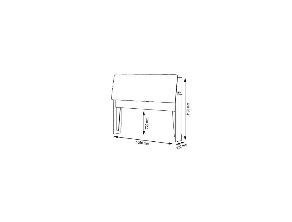 Cabeceira Box Queen Isis Amarula Com Painel Class Branco Framar