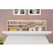 Cabeceira Box Queen Isis Amarula com Capitonê Branco