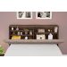Cabeceira Box Queen Isis Chocolate com Capitonê Bege