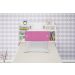 Cabeceira Box Solteiro 0,88Cm Elisa Branco Branco/Rosa - Framar Móveis