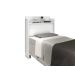 Cabeceira Box Solteiro Thayna Branco 88Cm - Framar Móveis
