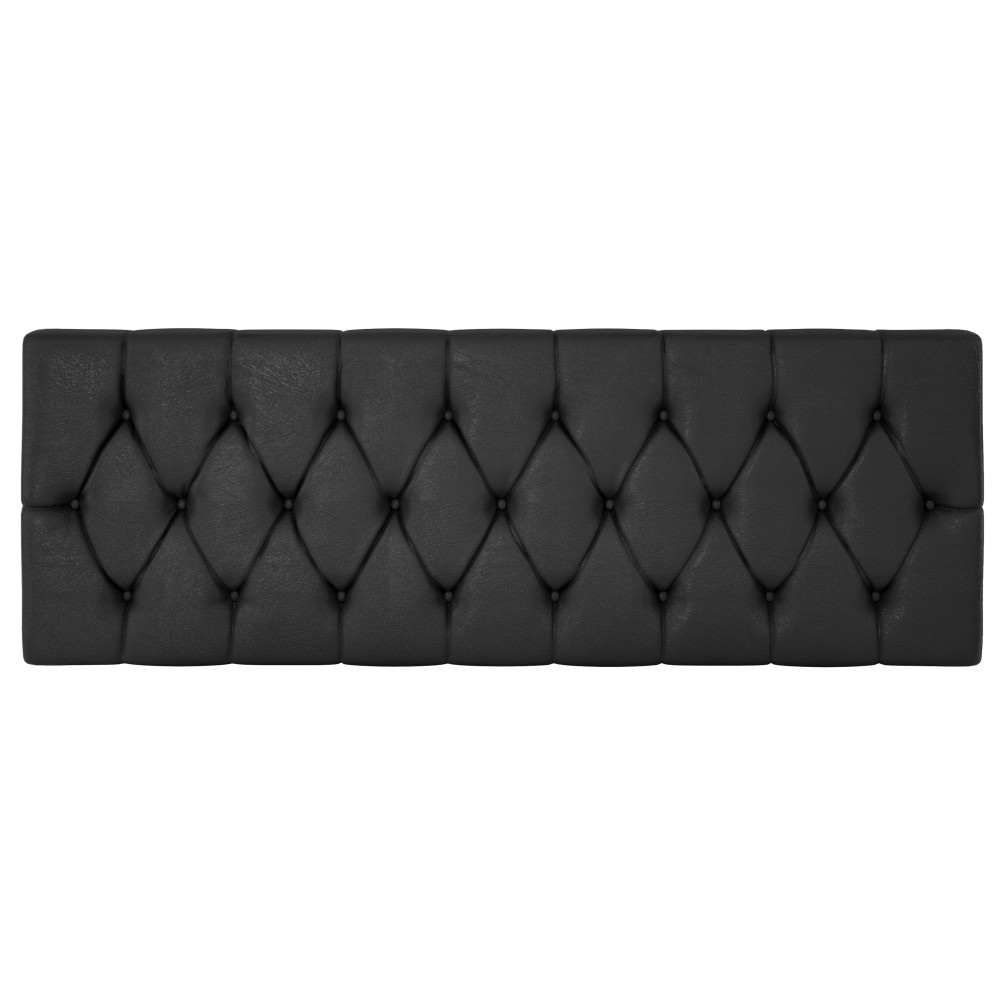 Cabeceira Casal Box Laura Malbec Captonê Preto