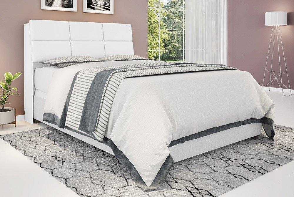 Cabeceira Casal Isis Branco Com Painel Class Branco Framar