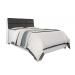 Cabeceira Casal Isis Branco Com Painel Class Preto Framar