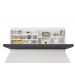 Cabeceira Casal Isis Branco Com Painel Class Preto Framar
