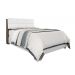 Cabeceira Casal Isis Chocolate Com Painel Class Branco Framar