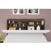 Cabeceira Casal Isis Chocolate Com Painel Class Branco Framar