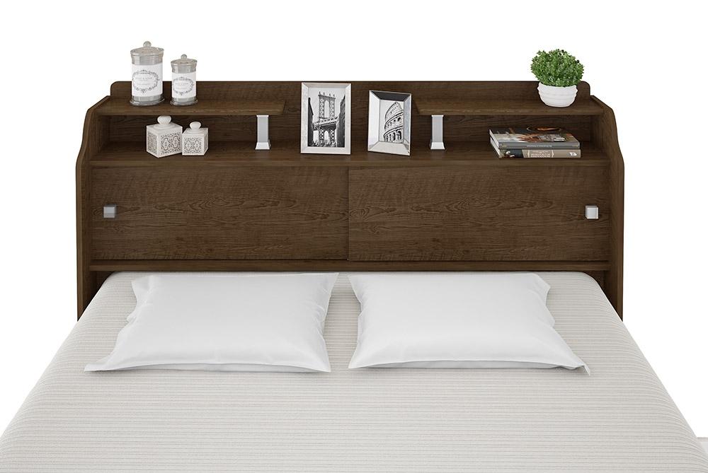 Cabeceira Flex Casal Elisa Malbec E Off White Framar