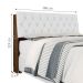 Cabeceira Queen Box Laura Malbec Captonê Branco